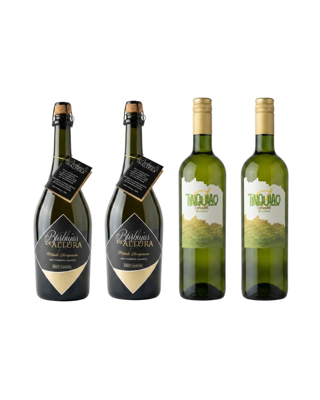 Combo "Torrontés Doble" - 2 Torrontés Extra Brut + 2 Tinquiao Torrontés — Combo de Burbujas de Altura