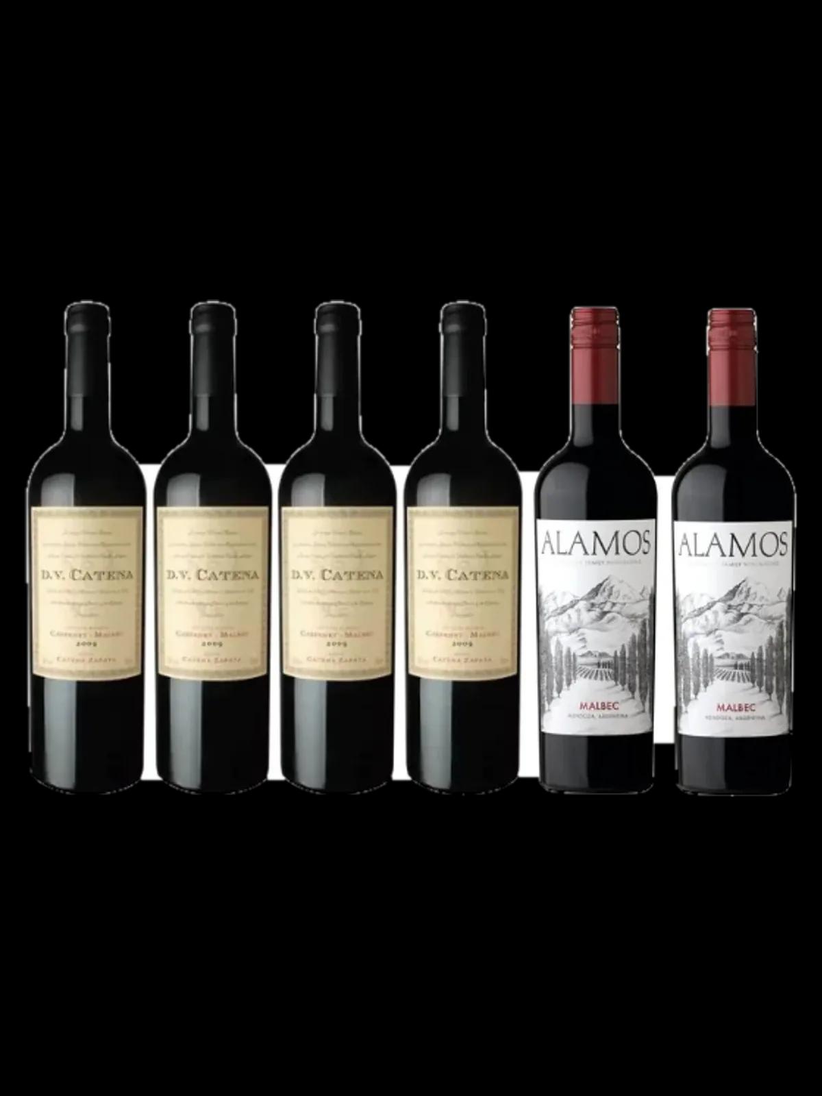 Combo "Asado Invicto" - 4 DV Catena Cabernet-Malbec + 2 Alamos Malbec