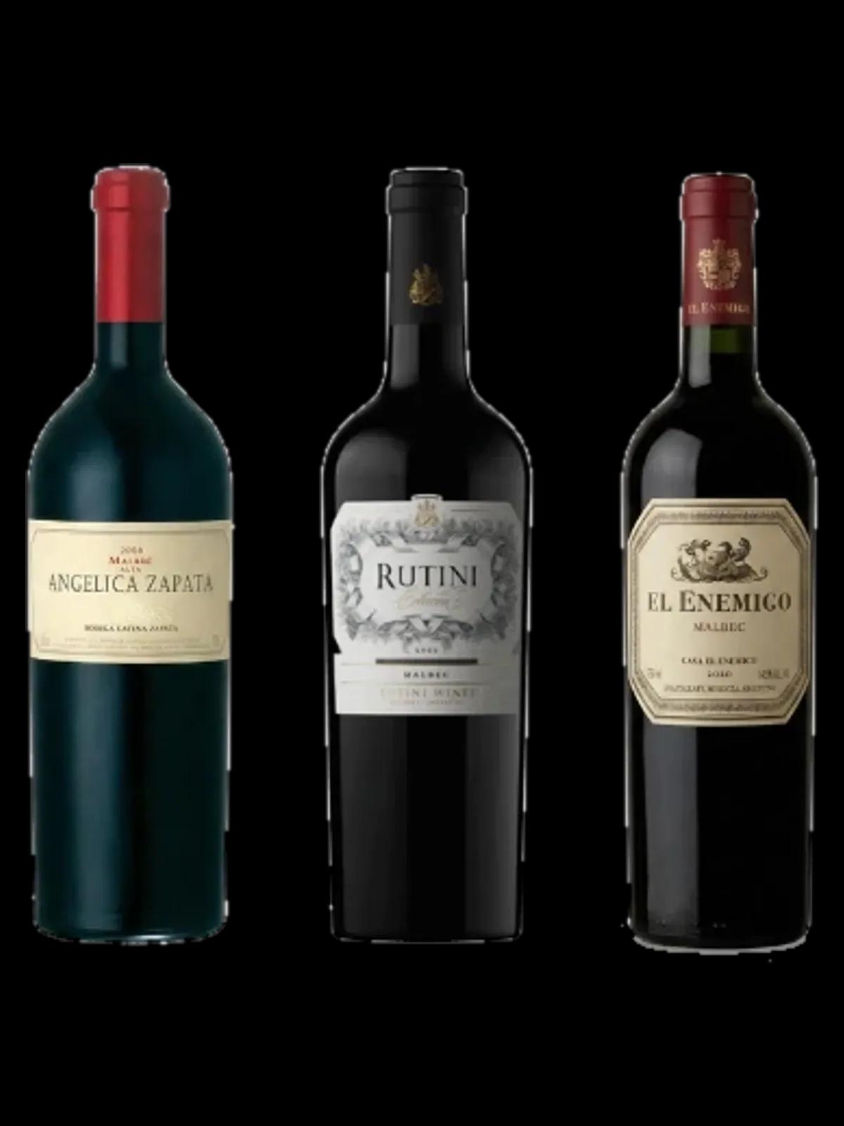 Combo "Cata a Ciegas Premium" - 1 Angélica Zapata Malbec + 1 Rutini Malbec + 1 El Enemigo Malbec